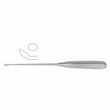 Scoville Bone Curette Oval - Curved Downwards - Fi. 1 Stainless Steel, 25 cm - 9 3/4" Scoop Size 6.8 mm